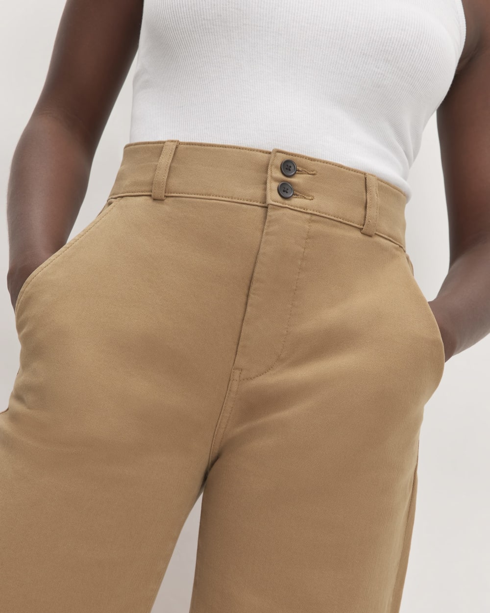 The Organic Wide-Leg Pant | Toasted Coconut