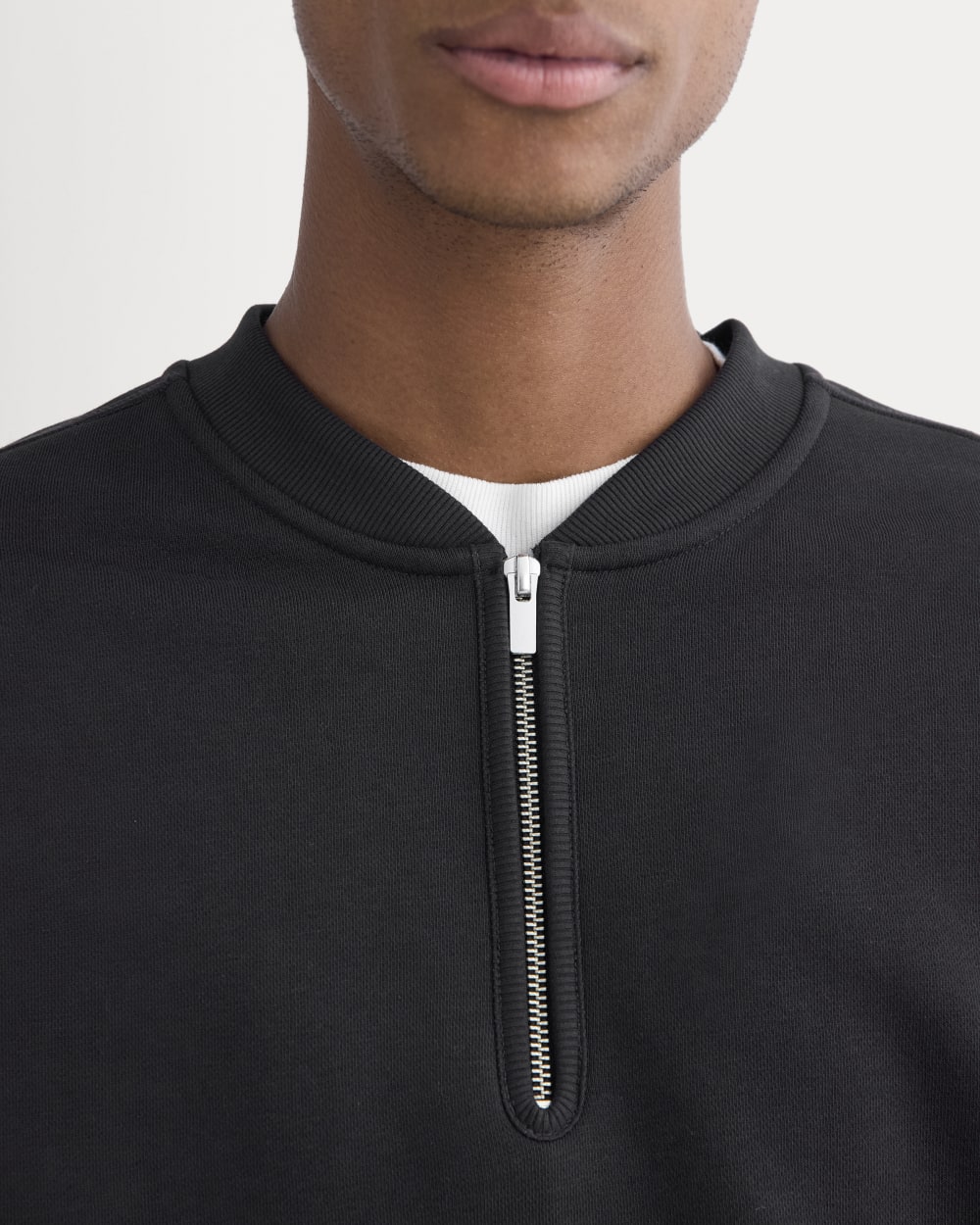 Luxe Fleece Half-Zip Pullover | Black
