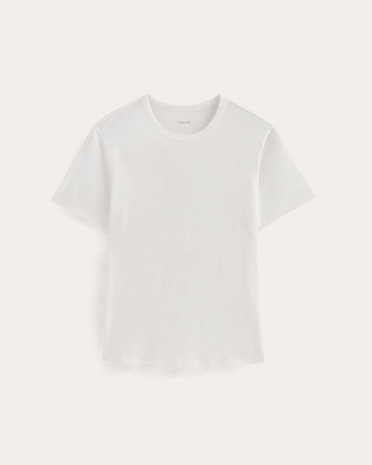 The Cotton Linen Tee | White