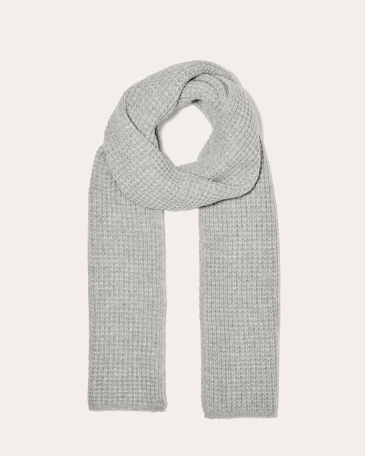 The Waffle Scarf | Heather Grey