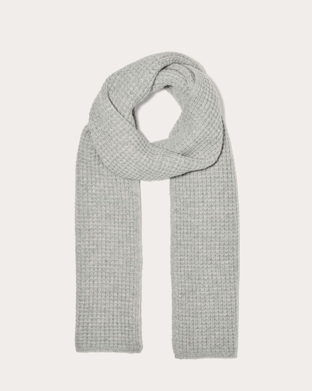 The Waffle Scarf | Heather Grey