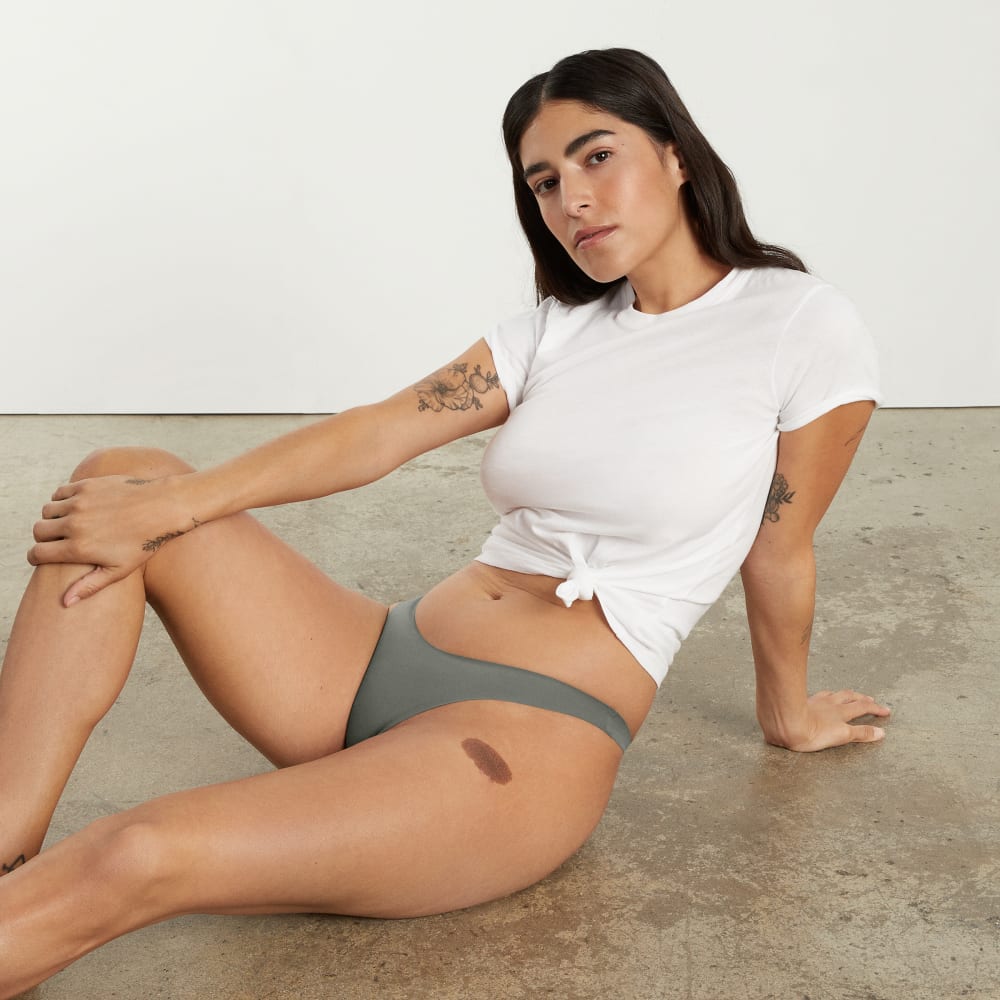 The Invisible Thong | Pewter Green