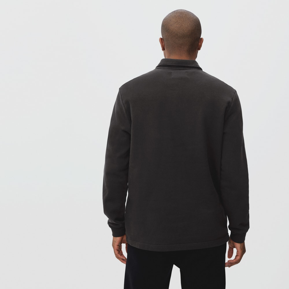 The Track Quarter-Zip Sweatshirt | Black