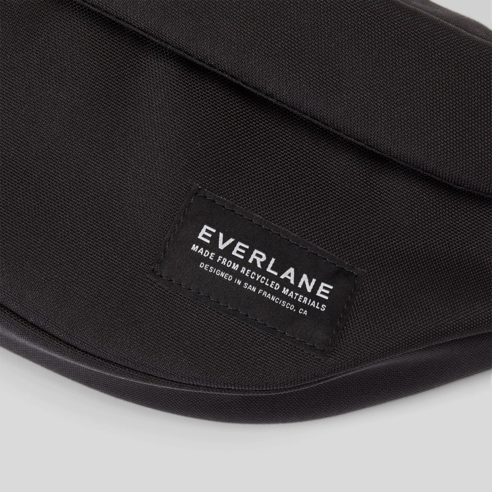 The Renew Transit Fanny Pack | Black (with label)