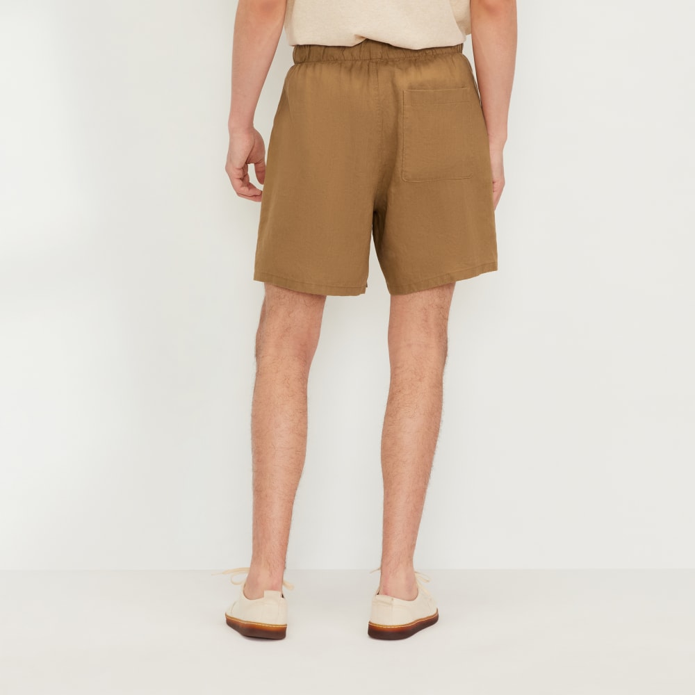 The Linen Easy Short | Toasted Coconut
