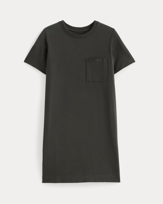 The Organic Cotton Weekend Tee Dress | Washed Black