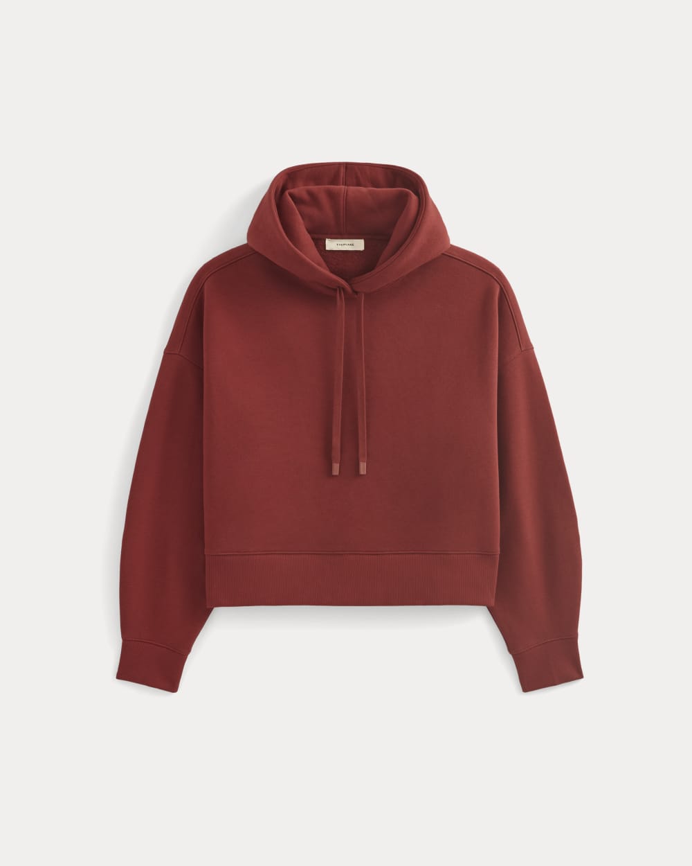 Cropped Luxe Fleece Hoodie | Merlot