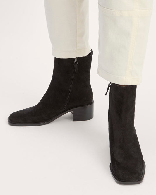 The City Boot | Black Suede