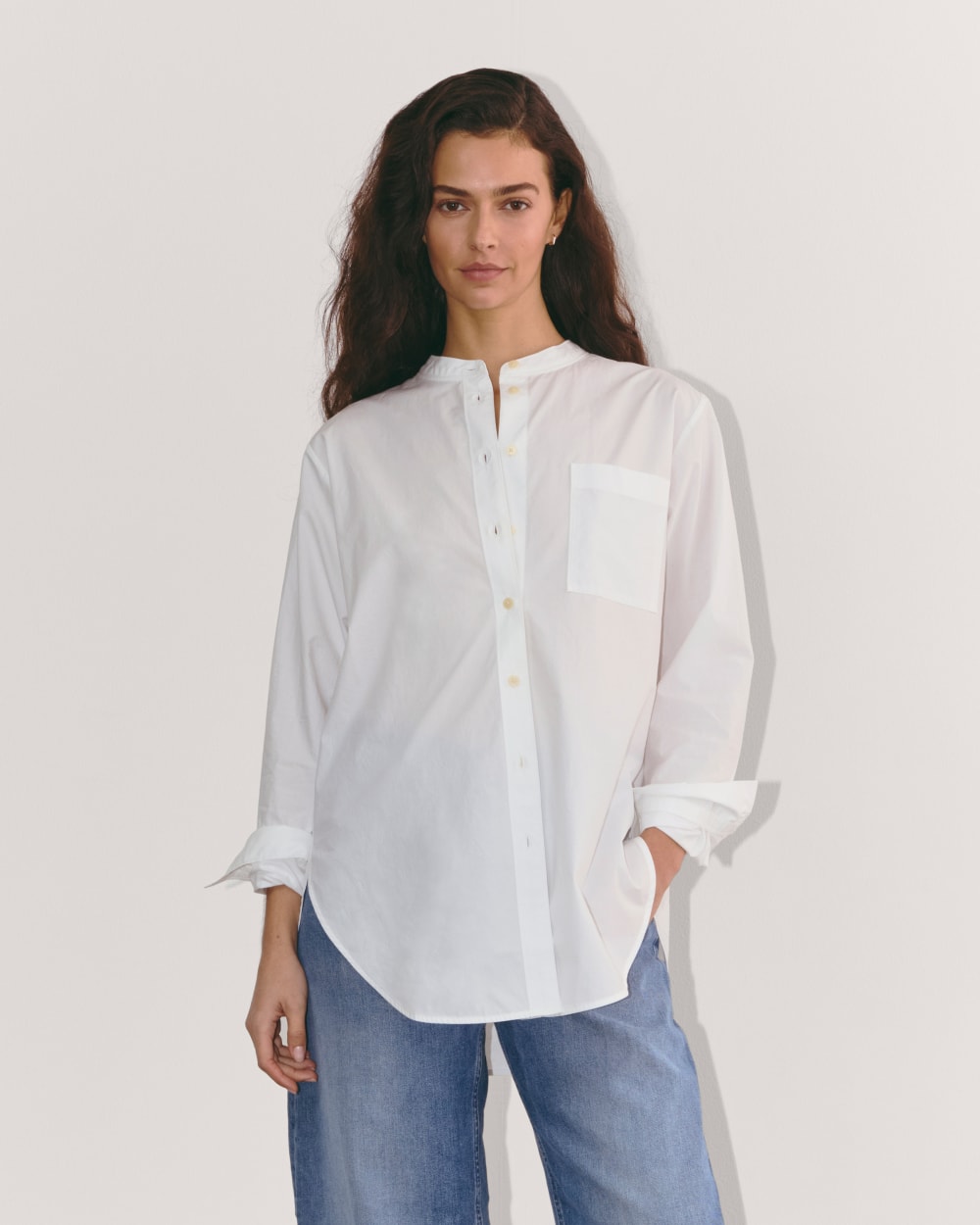 The Oversized Shirt in Ultrasoft Cotton | White