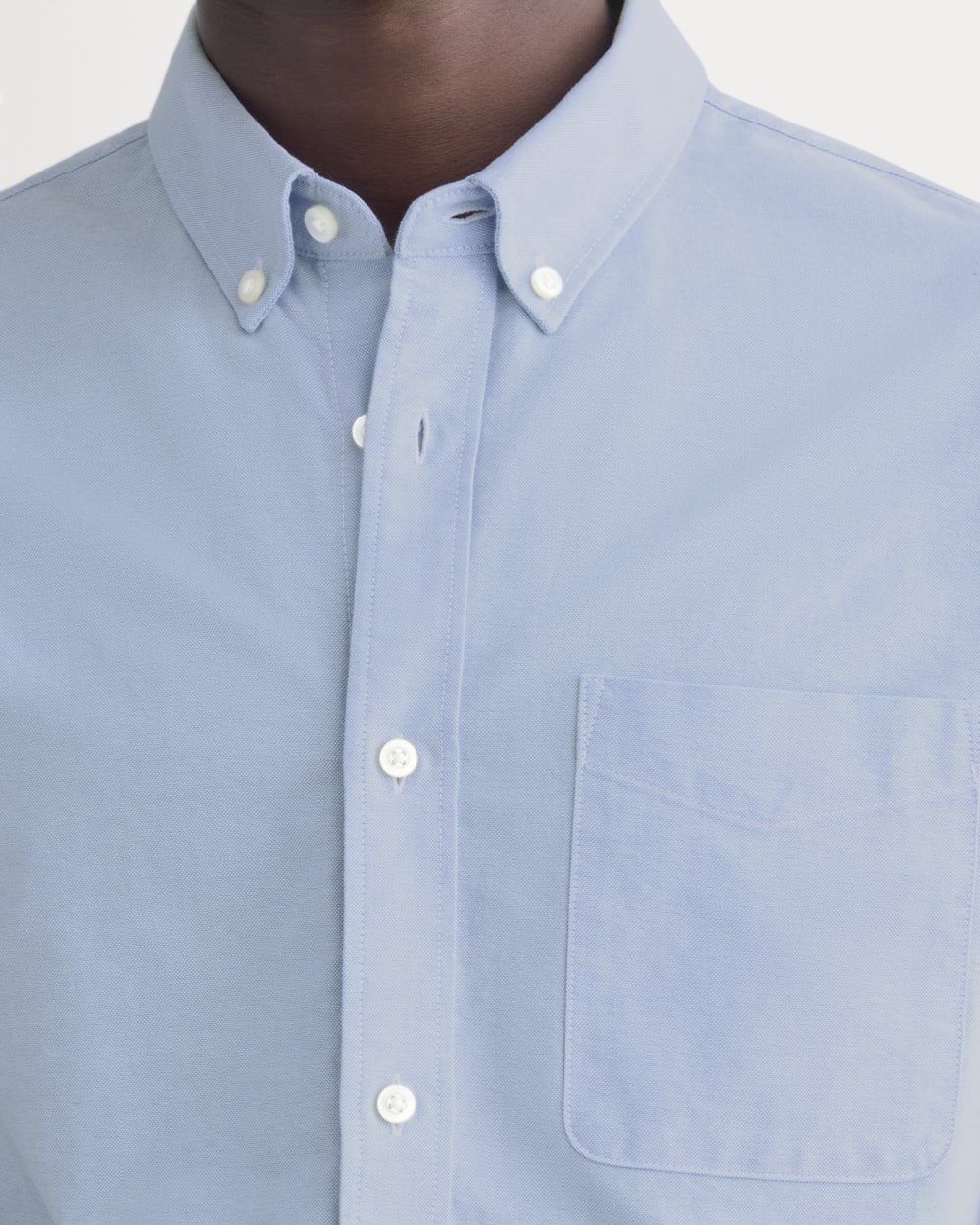 The Organic Short Sleeve Oxford Shirt | Light Blue
