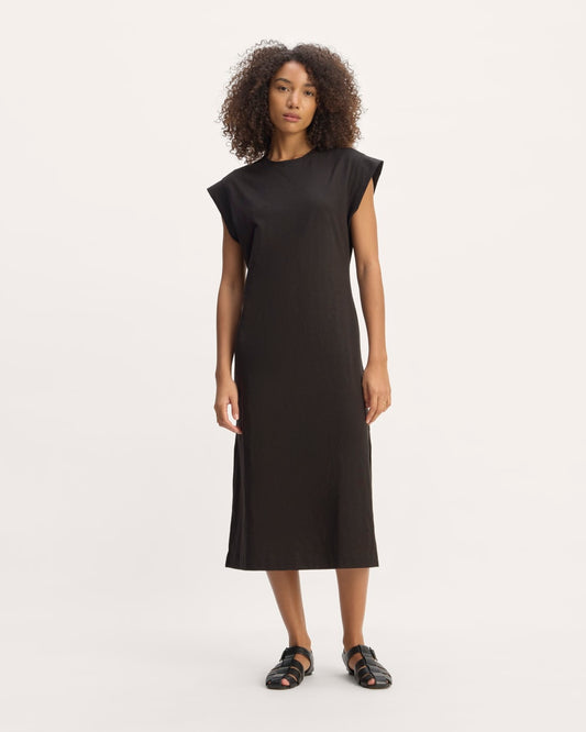 The Muscle Tee Midi Dress | Black