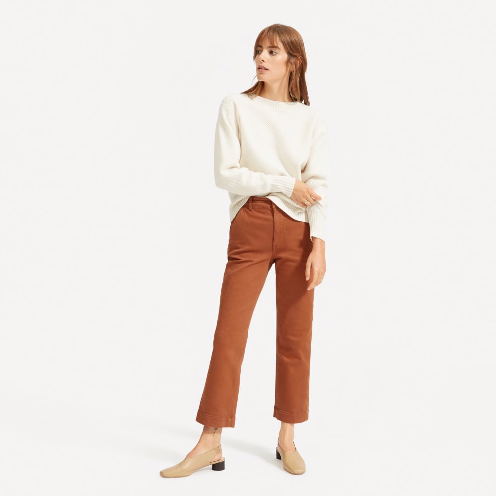 The Straight-Leg Crop | Cocoa Brown | Short