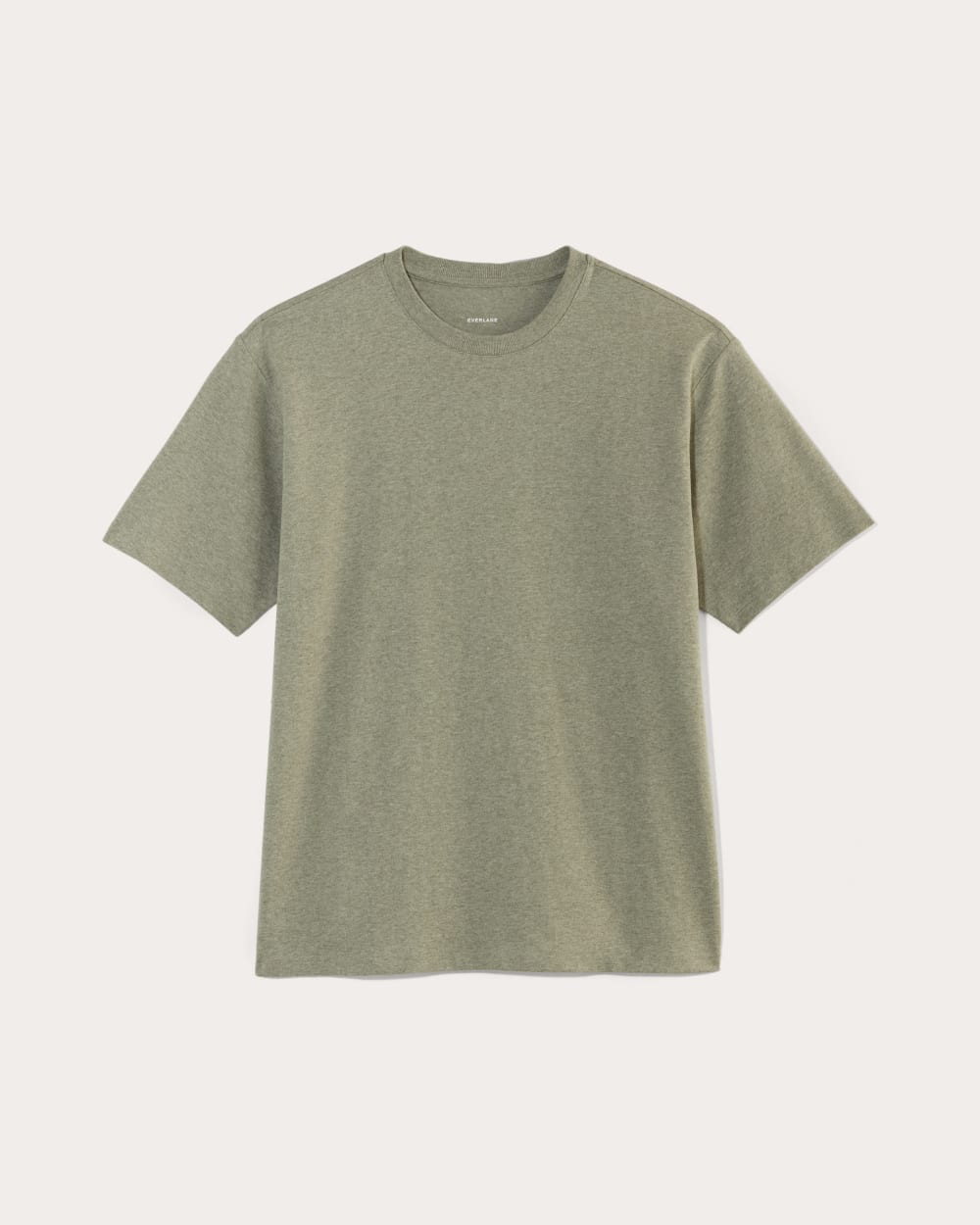 The Premium-Weight Relaxed Crew | Uniform | Heather Sage Green