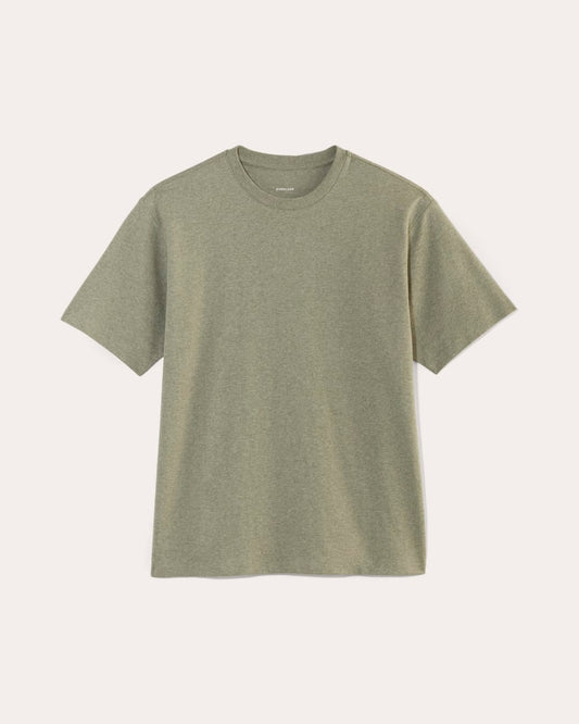 The Premium-Weight Relaxed Crew | Uniform | Heather Sage Green