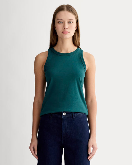 The Tank in Essential Cotton | Dark Sea