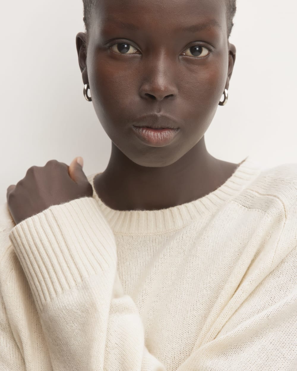 The Boxy Crew in Cashmere | Bone