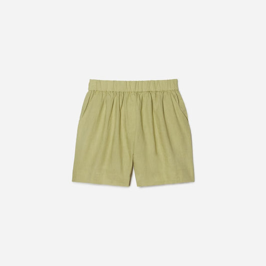 The Linen Boxer Short | Leek