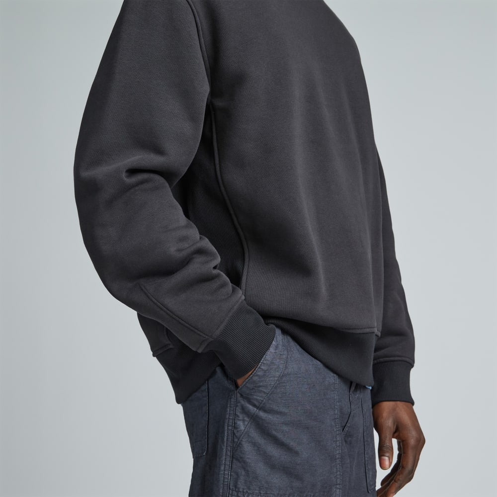 The ReTrack Crewneck Sweatshirt | Black