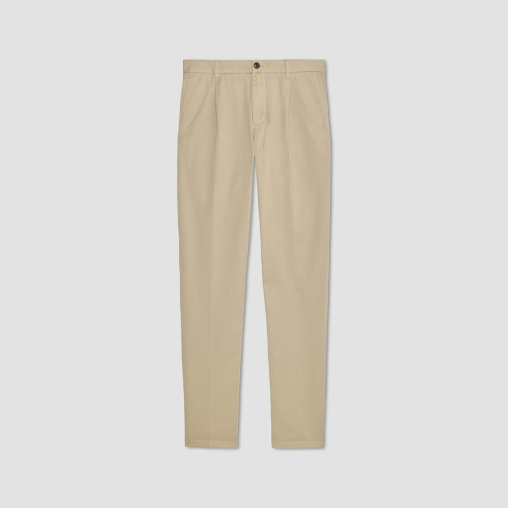 The Pleated Air Chino | Trench Coat Khaki