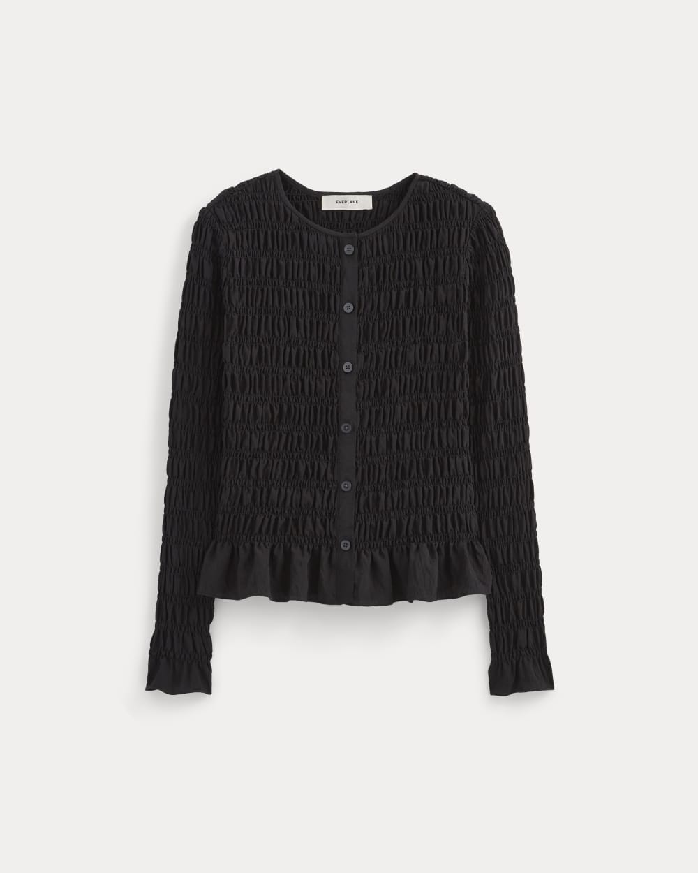 The Smocked Cardigan | Black