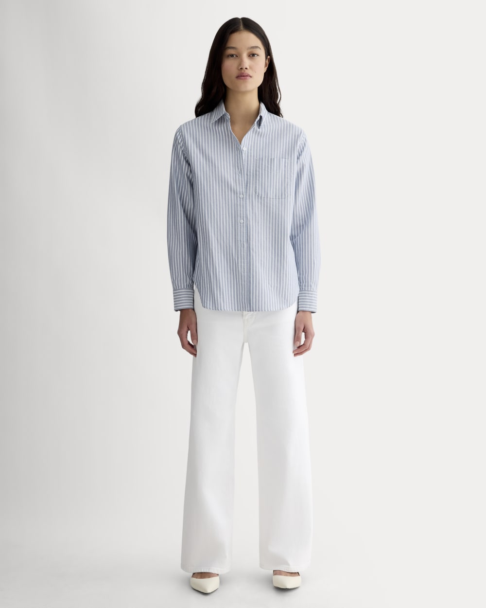 The Must-Have Oxford Shirt | Bone / Mazarine Blue