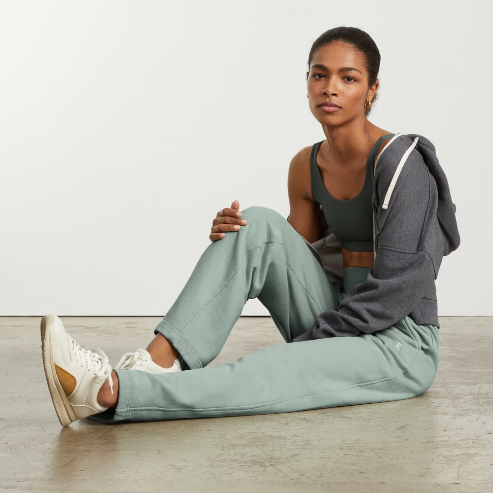 The Track High-Waist Pant | White Sage