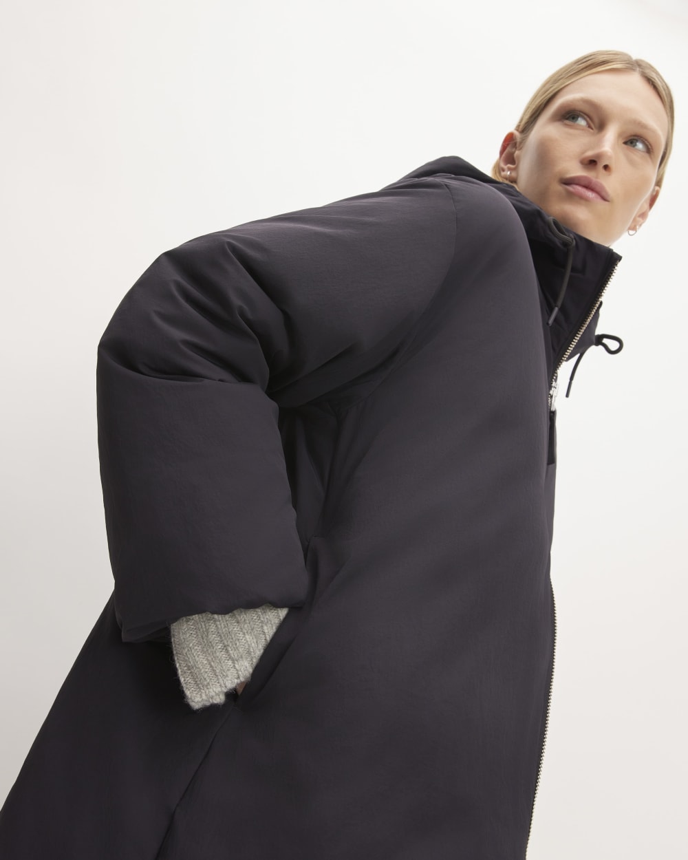 The Long Re:Down® Puffer | Black