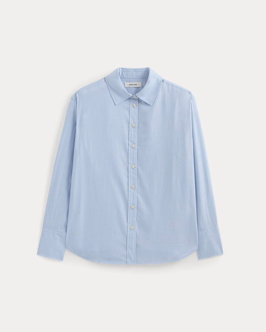 Everyday Shirt in Silky Cotton | Light Blue