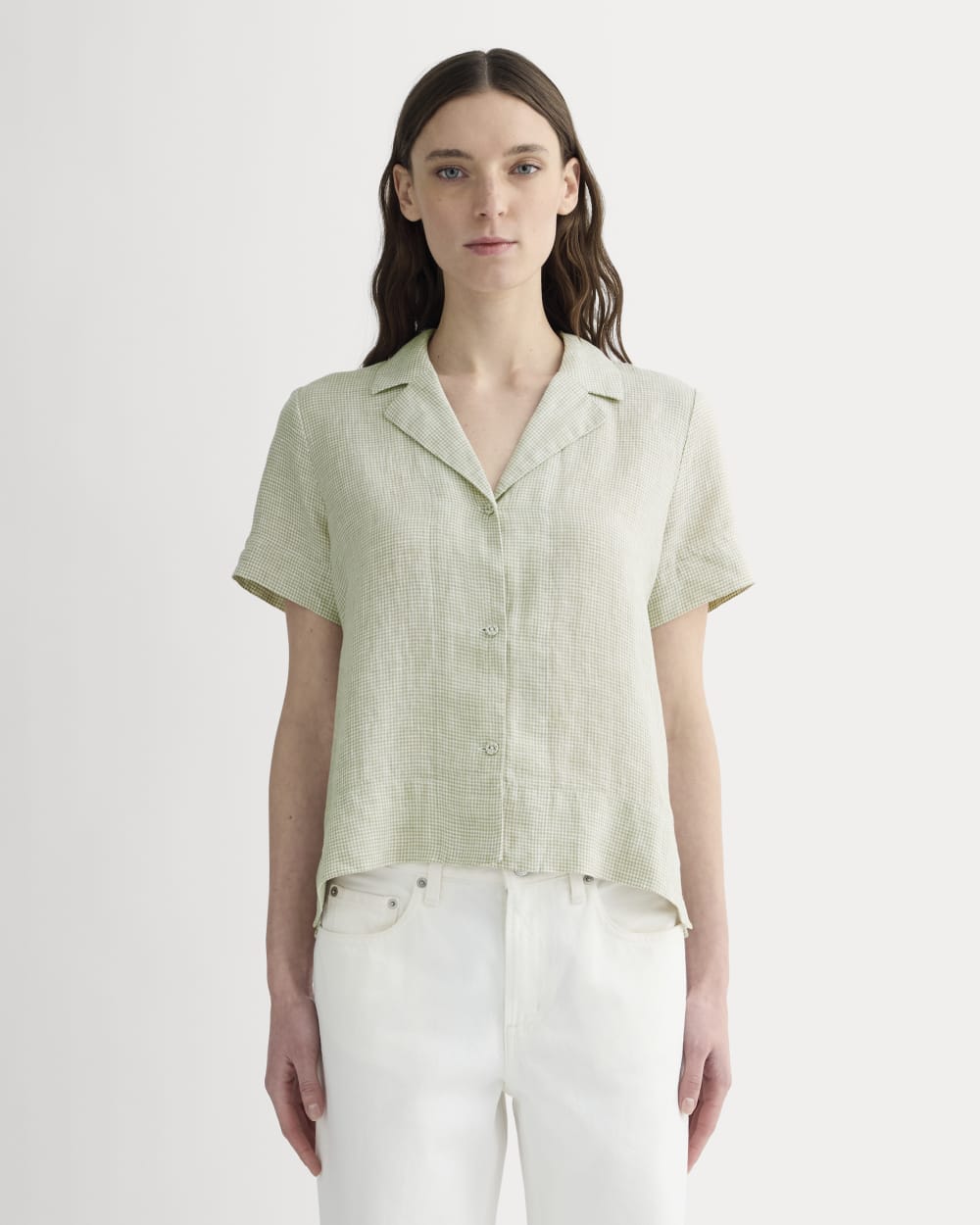 The Notch Shirt in Linen | Elm Gingham