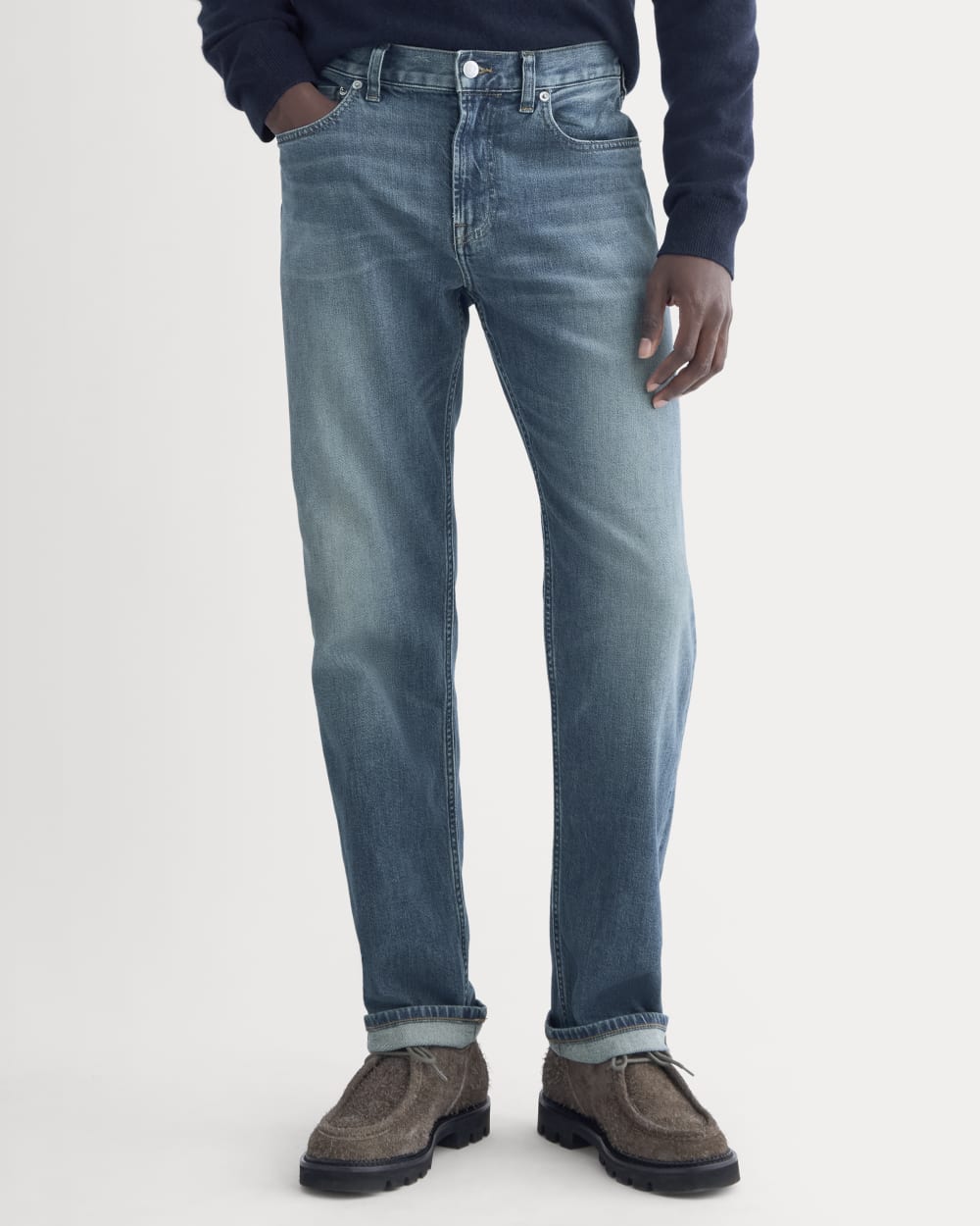 The Selvedge Straight Fit Jean | Drake Vintage Mid Wash