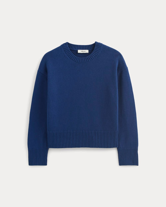 The Boxy Sweater in Everyday Cotton | Deep Lazuli Blue