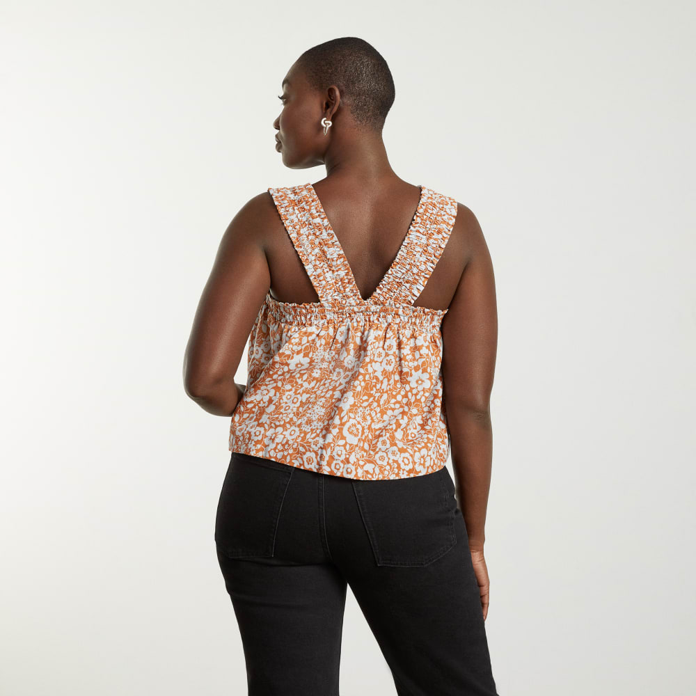 The Smocked Linen Cami | Honey Floral