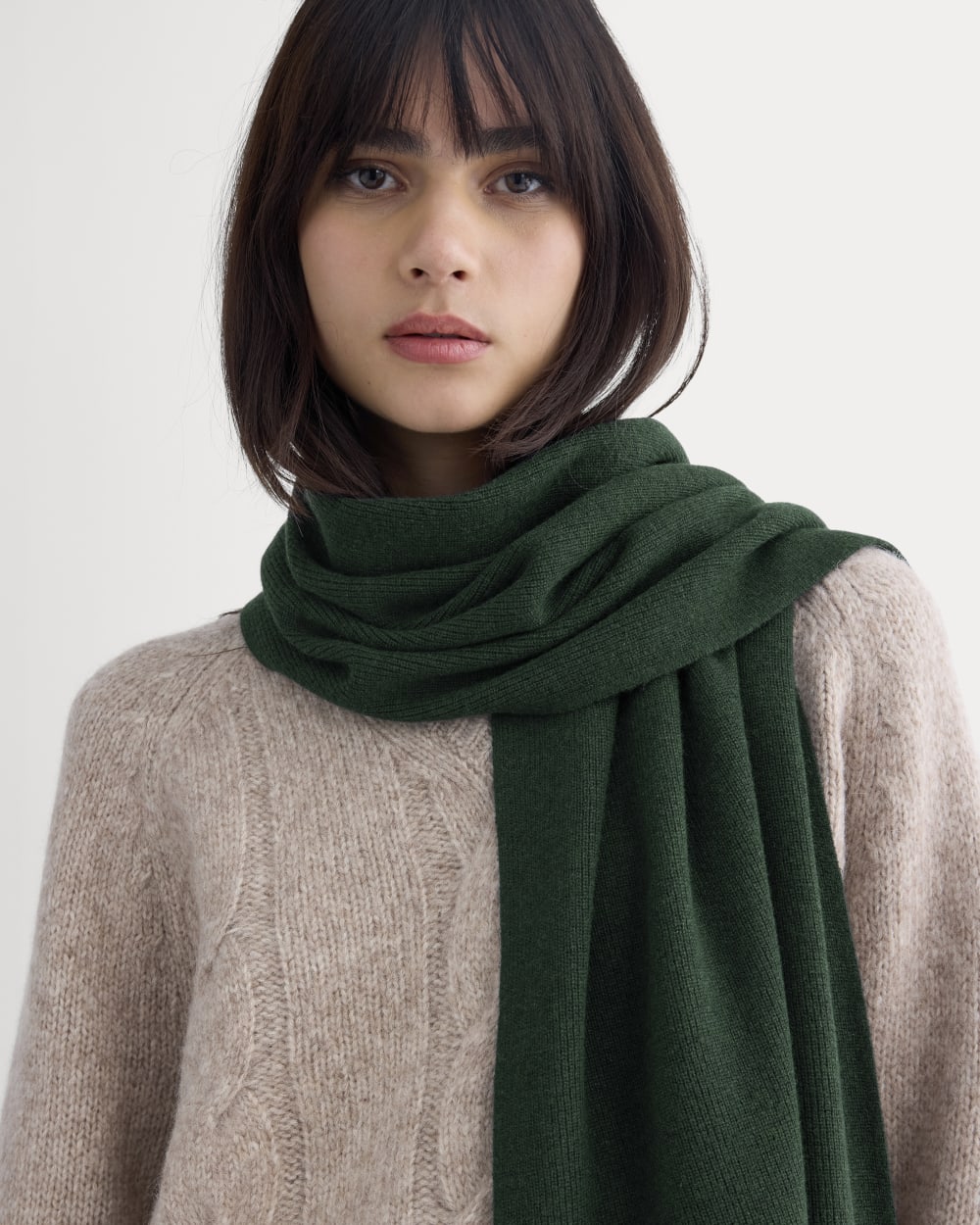 The Cabin Scarf | Heathered Dark Sea