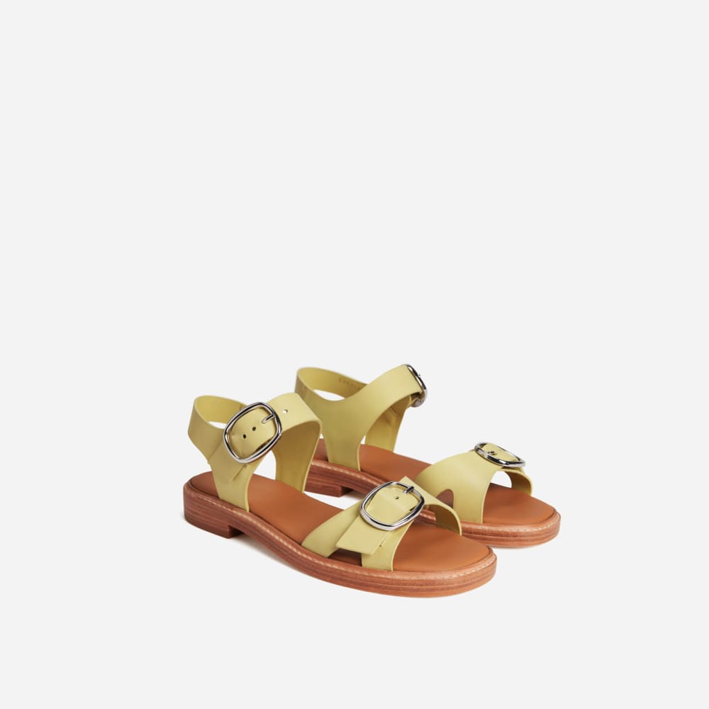The Twin Buckle Sandal | Leek