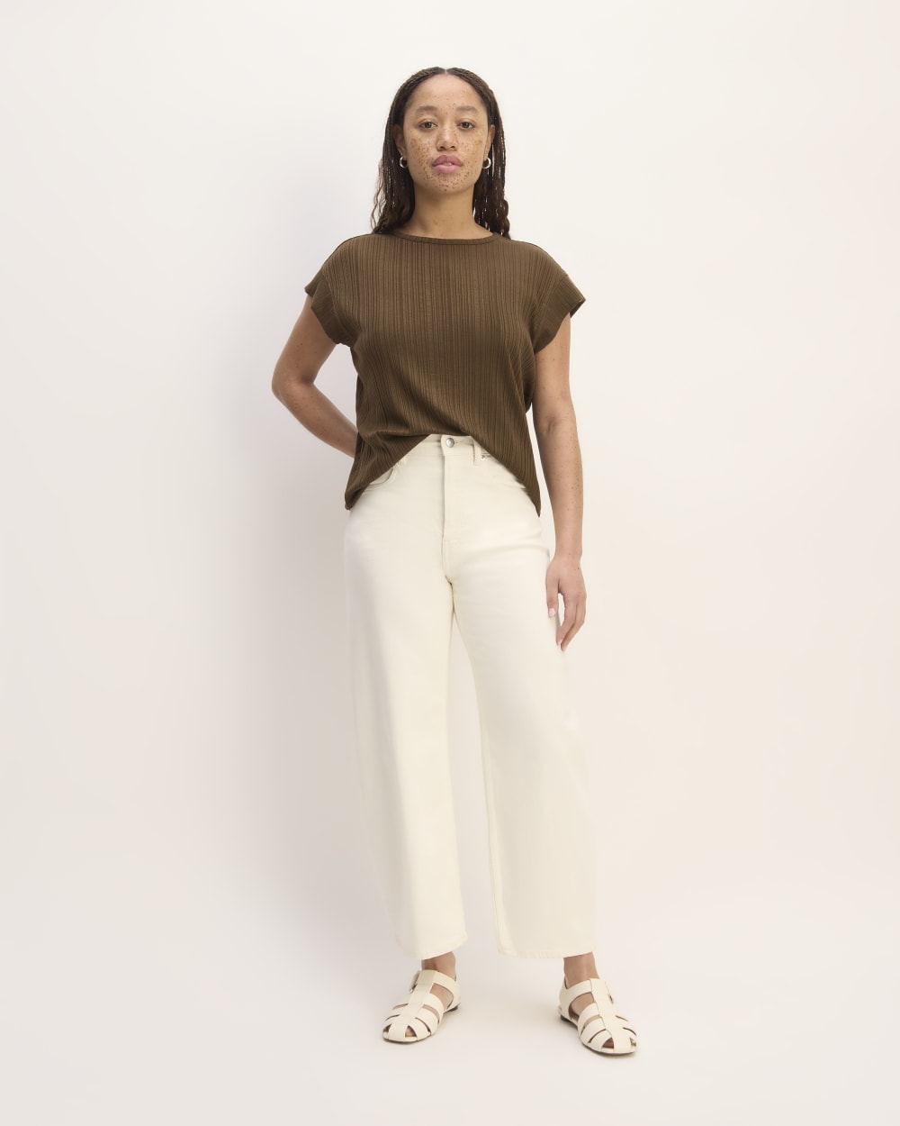 The Rib Muscle Tee | Cocoa