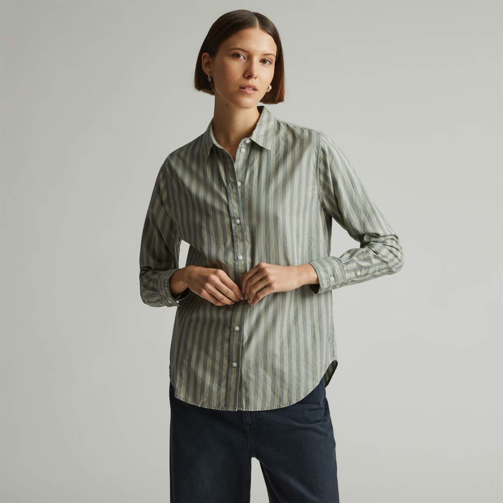 The Must-Have Shirt in Silky Cotton | Green Balsam / Seagrass