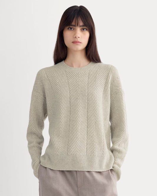 Cashmere Herringbone Sweater | Canvas