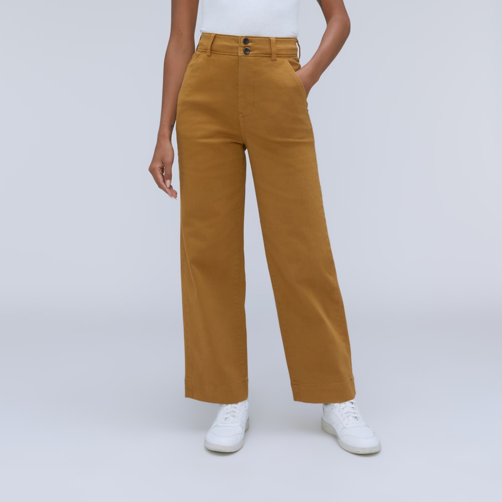 The Organic Wide-Leg Pant | Tapenade