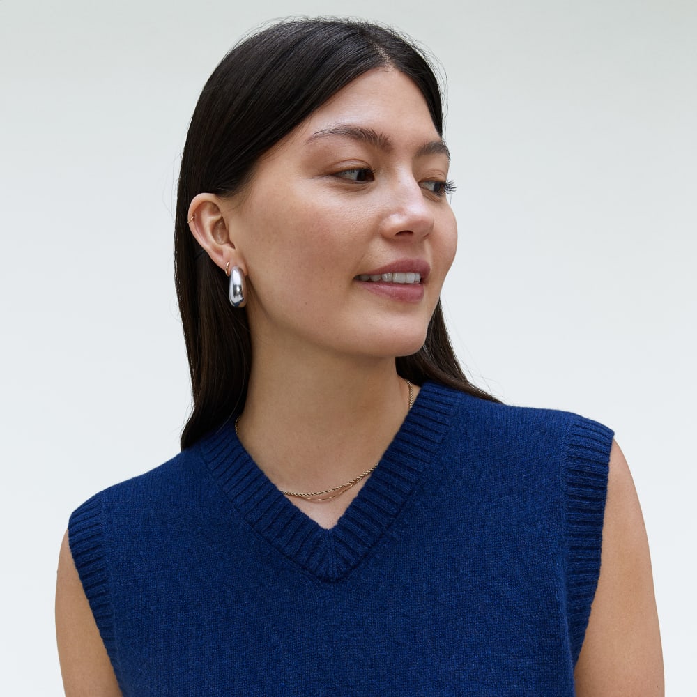 The Cashmere Vest | Bright Navy