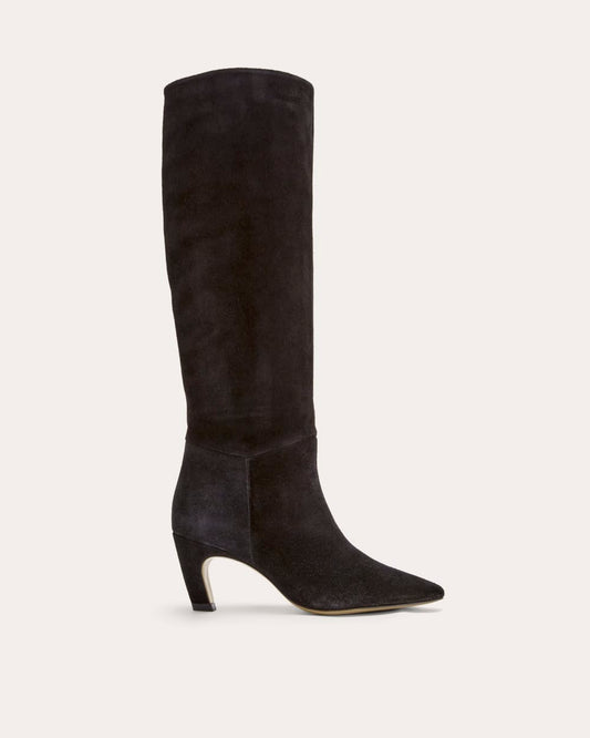 The Banana Boot | Black Suede