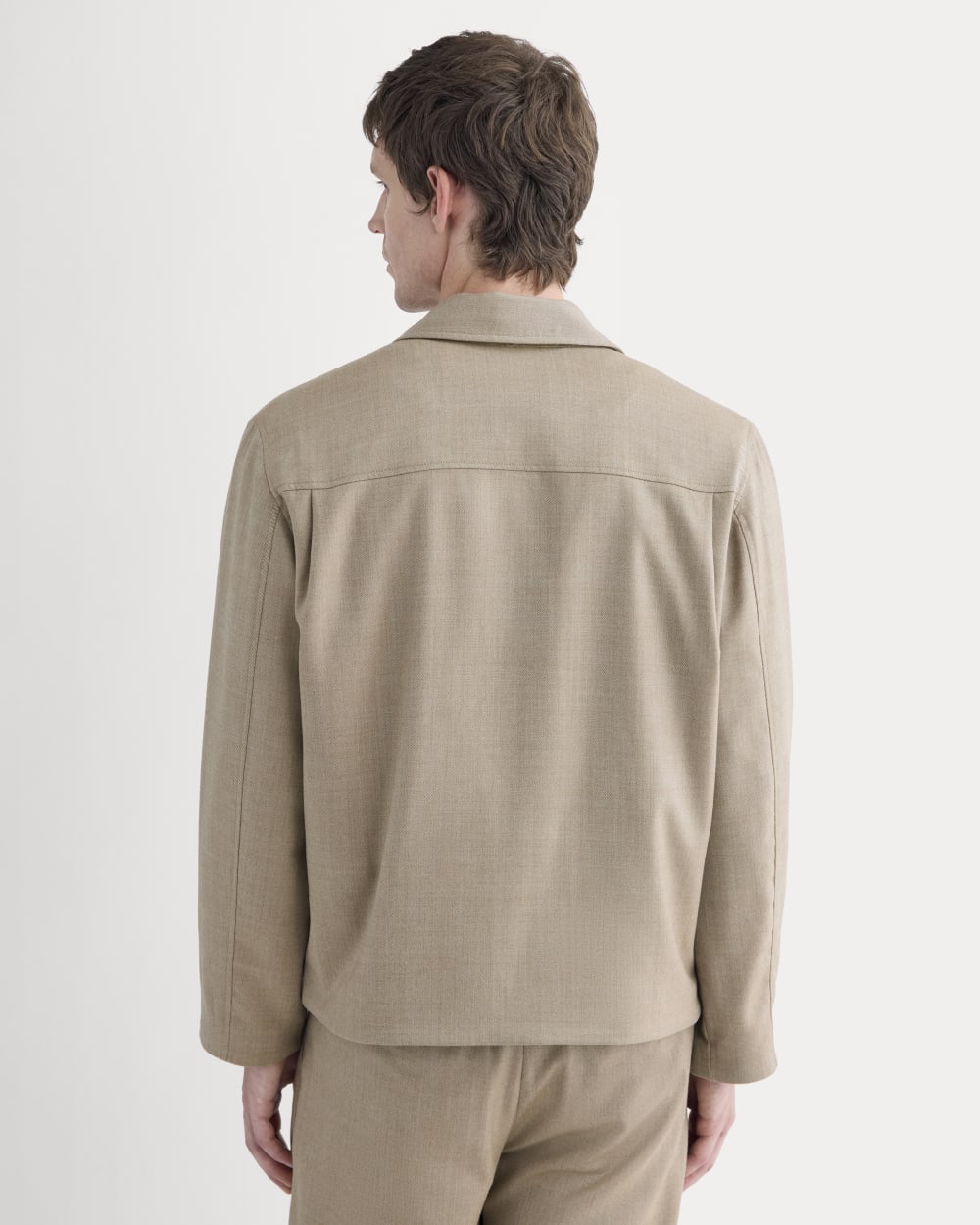 Tailored Zip Jacket | Light Taupe