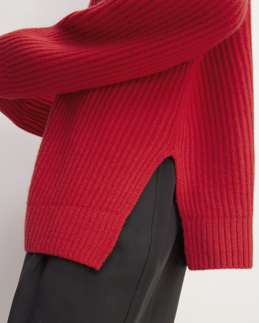 The Oversized Crew in Luxe Merino | Classic Red