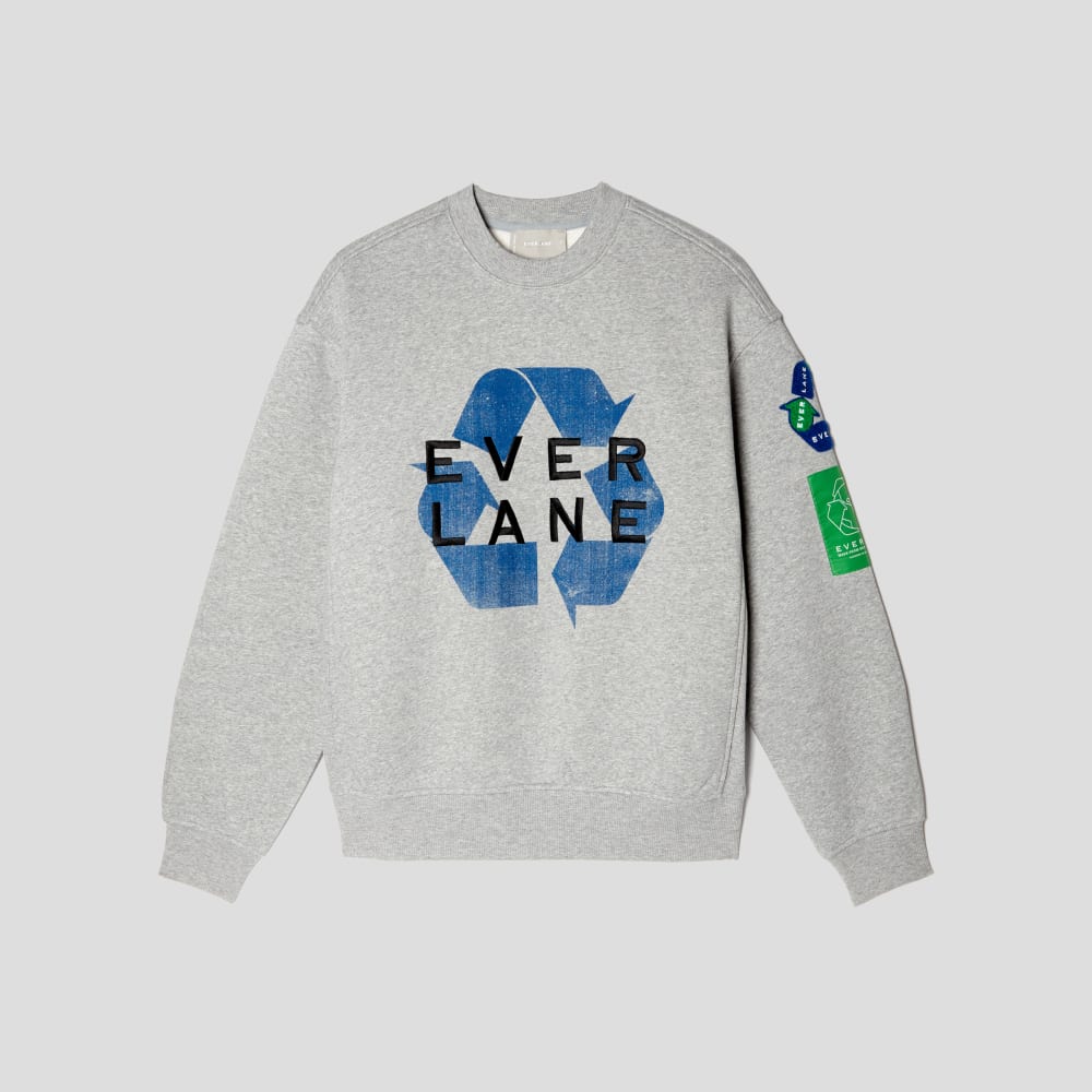 The ReTrack Crewneck Sweatshirt | Earth Day Grey