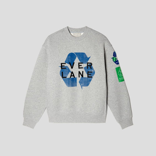 The ReTrack Crewneck Sweatshirt | Earth Day Grey