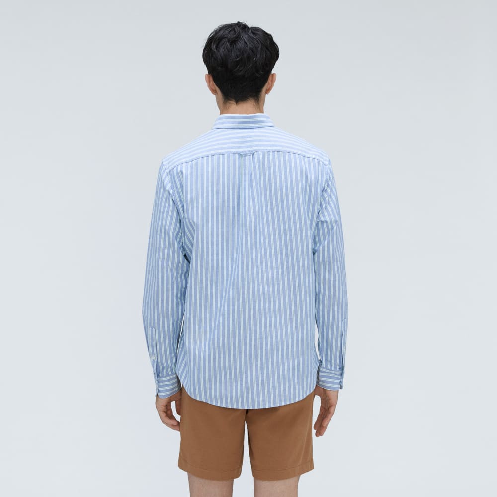 The Standard Fit Japanese Oxford Shirt | Uniform | Lapis Blue / Bright Jade / Optic White | Standard