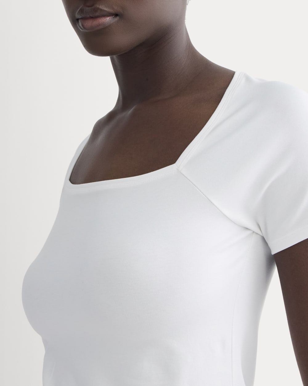 The Form Square-Neck Top | White