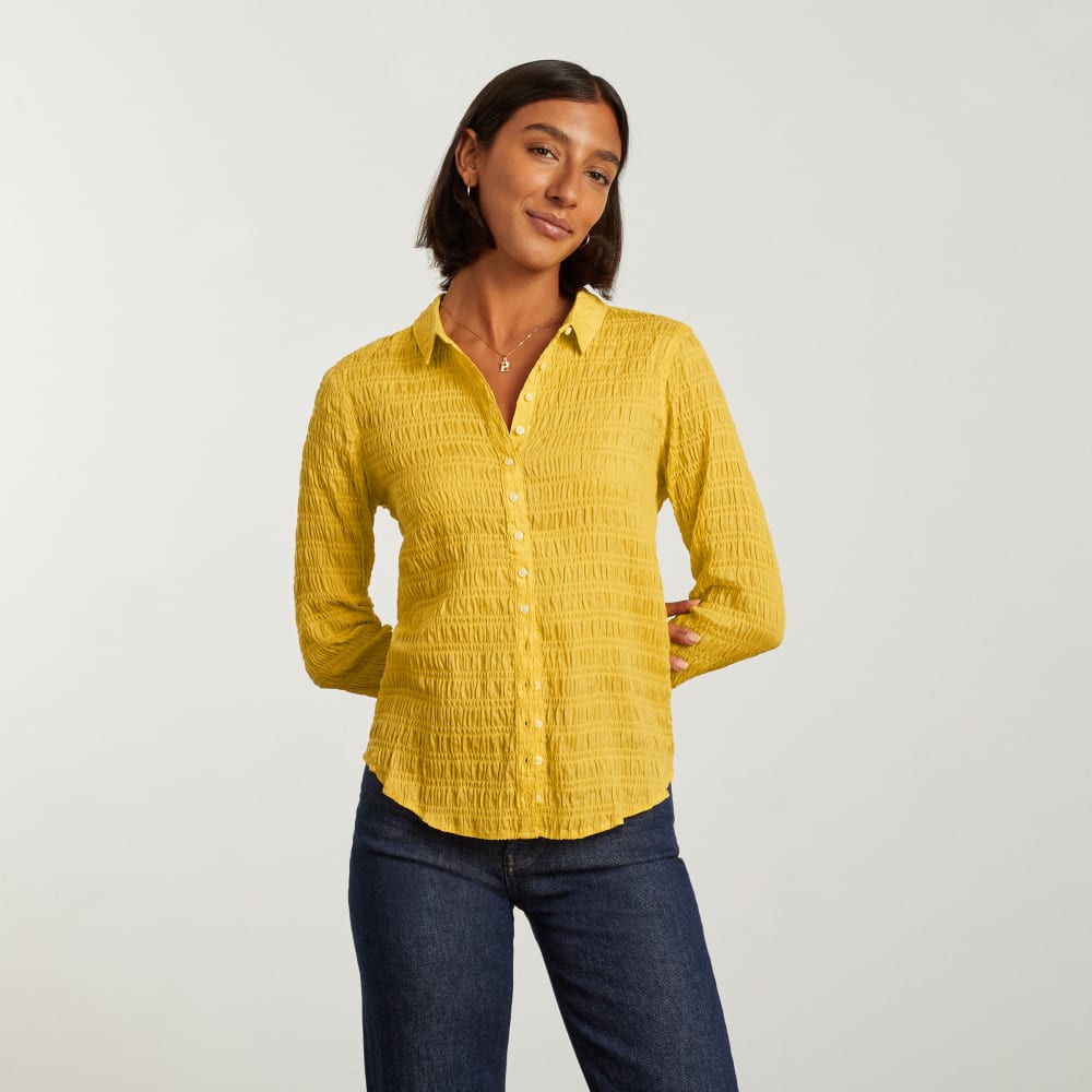 The Button Smock Top | Super Lemon