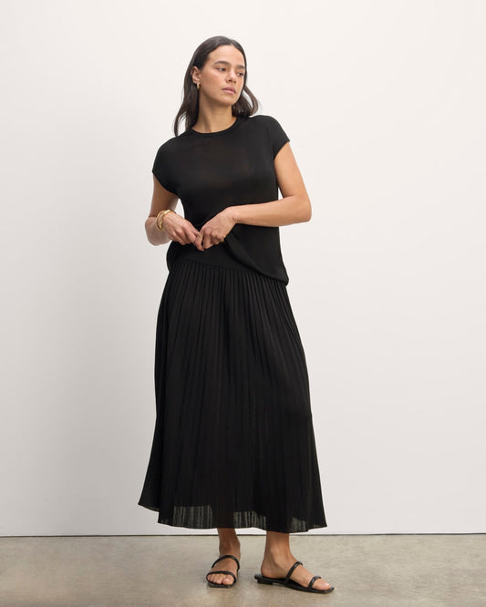 The Pleated Skirt | Black