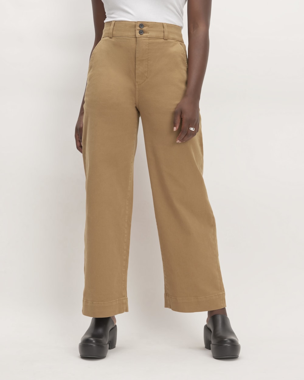 The Organic Wide-Leg Pant | Toasted Coconut