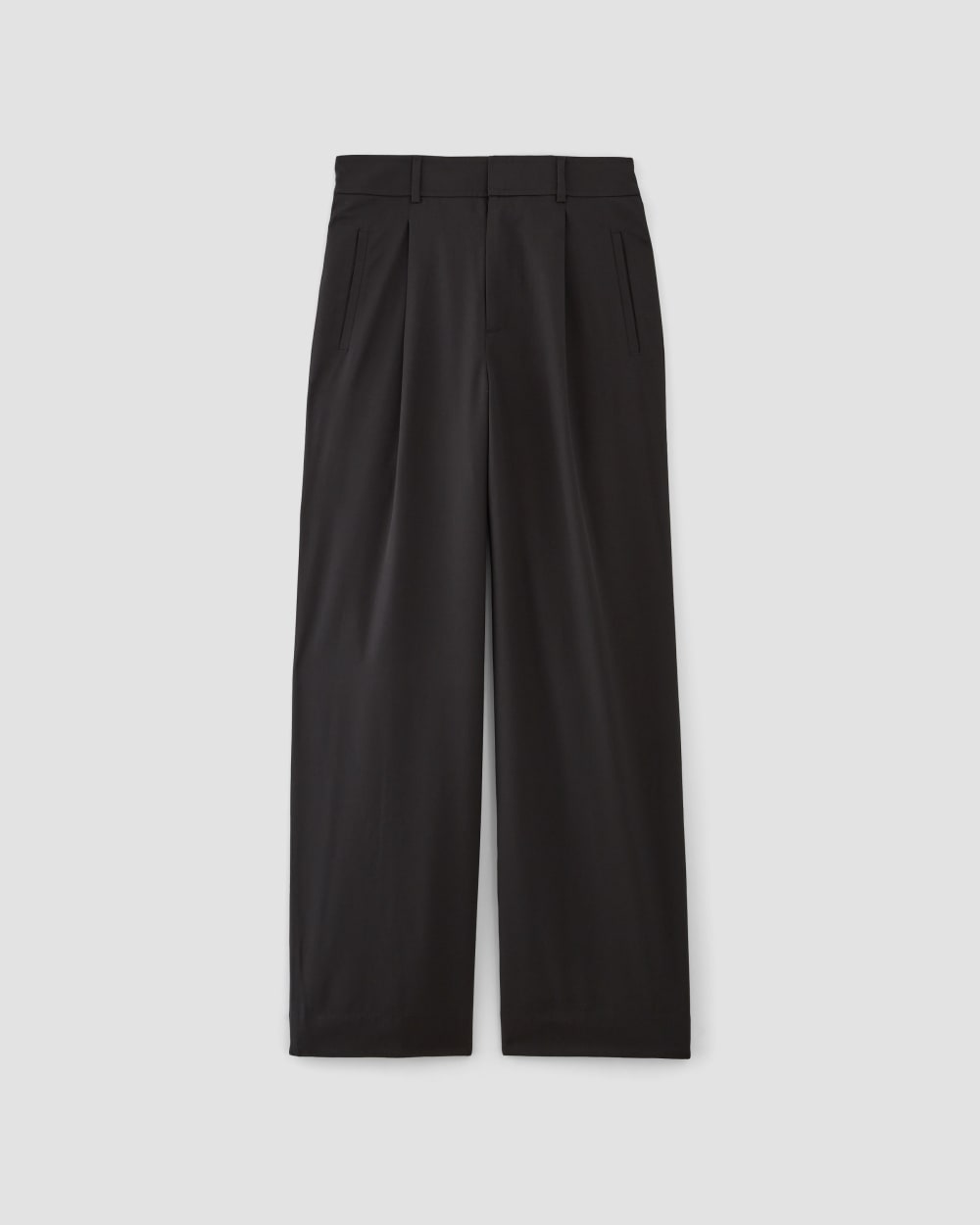 The Italian Wool Way-High® Drape Pant | Black